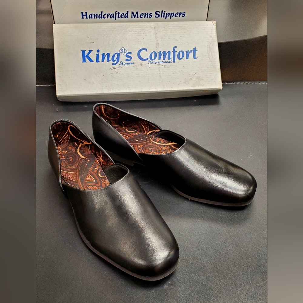 Men's Dress Slippers Kings Comfort slip on Driver/Loafer size 7 D